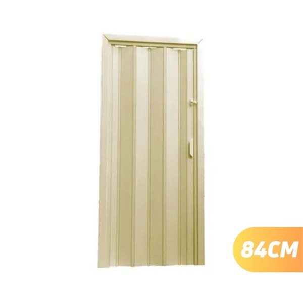 PORTA SANFONADA PVC 2,10x0,84CM BEGE