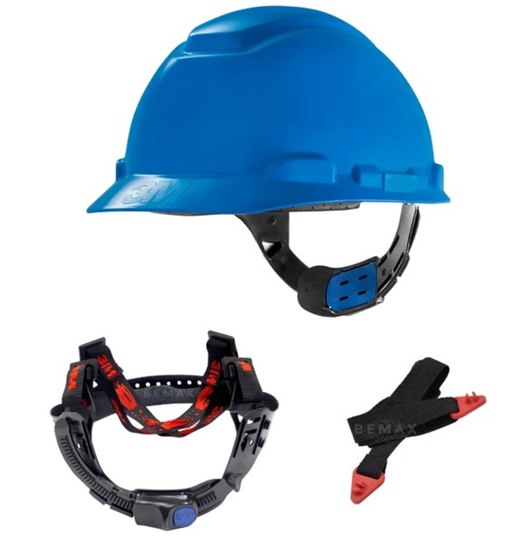 CAPACETE FRONTAL CARN SIMPLES JUG TECIDO AZUL ROYAL C.A 29638 - 3M