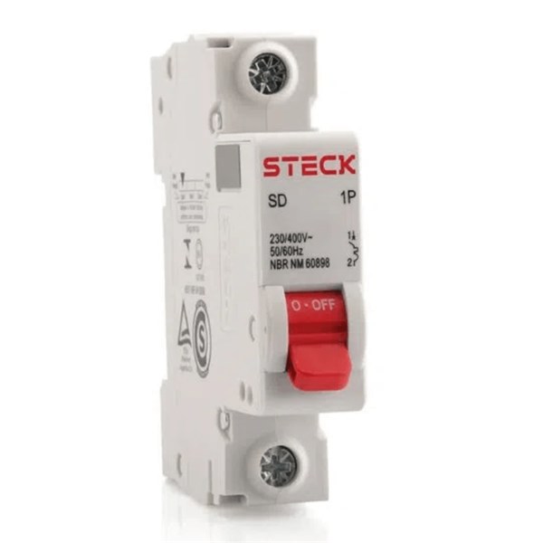 DISJUNTOR 1P 10A CURVA C 3KA 220/380V IEC STECK