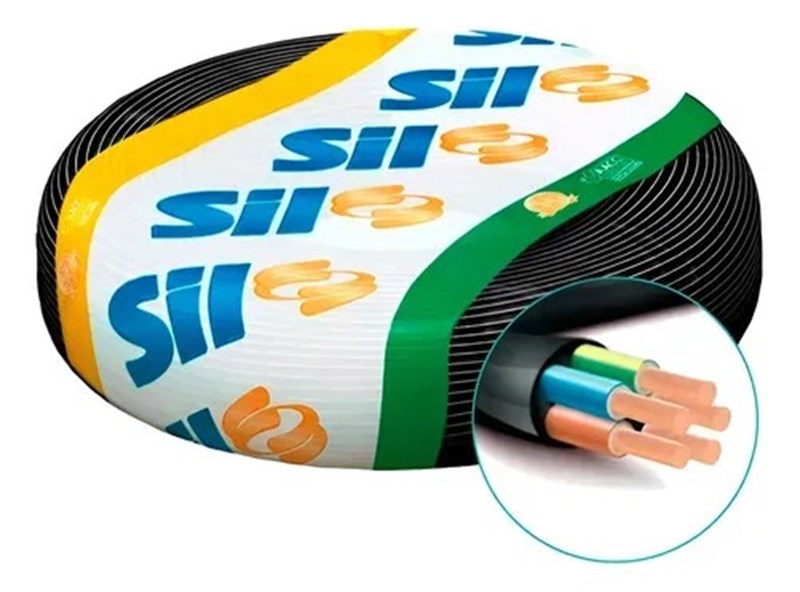 Cabo Flex PP 1 KV HEPR 90° 5X1,5mm Pt