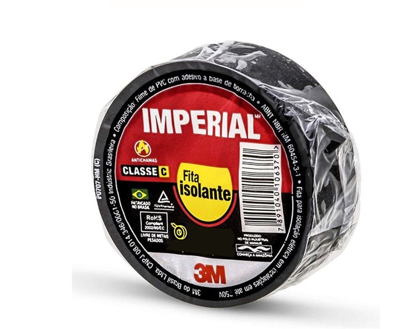 FITA ISOLANTE VERMELHA IMPERIAL 19X20M