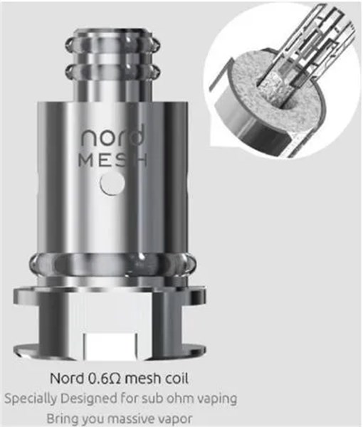 COIL SMOK NORD MESH 0,6 UNIDADE