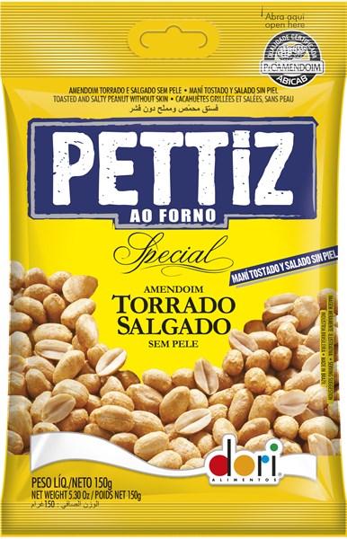 AMENDOIM PETTIZ TORRADO 50GR