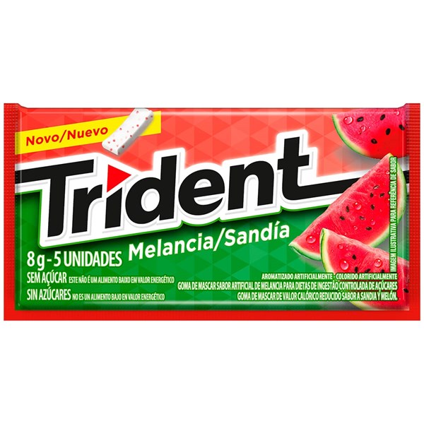 CHICLETE TRIDENT MELANCIA