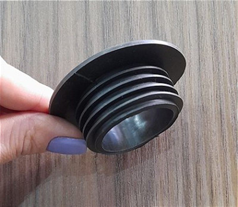 BORRACHA BASE MD GROSSA PRETA