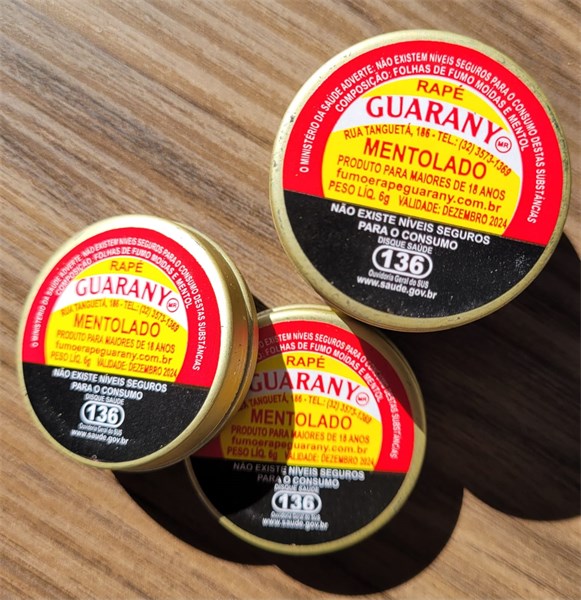 RAPÉ GUARANY MENTOLADO 6G