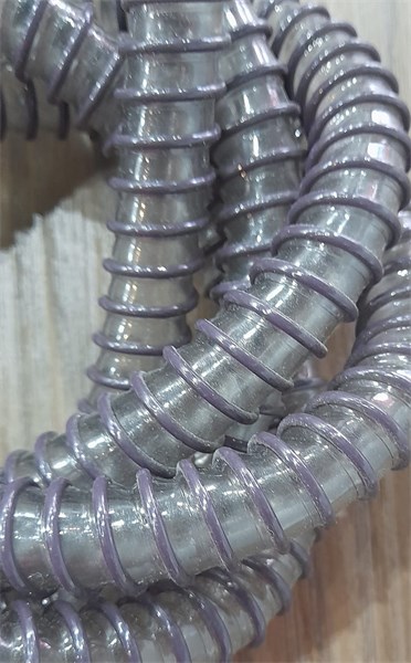 MANGUEIRA PLASTICA HELIX TRANSPARENTE ROSA