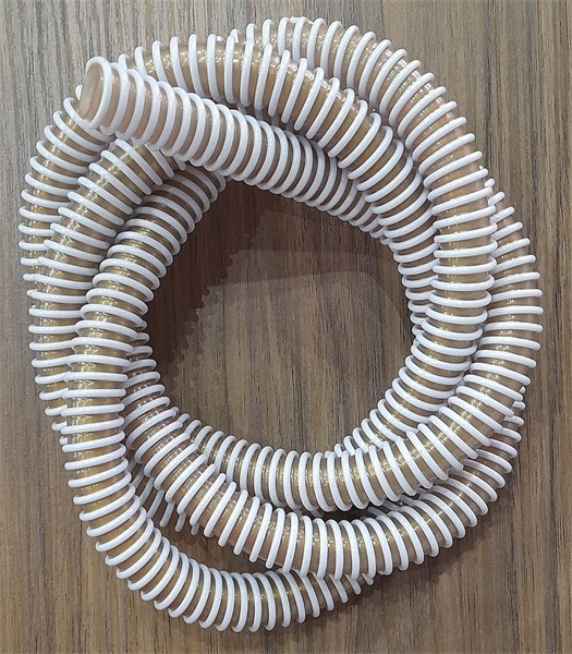 MANGUEIRA PLASTICA HELIX DOURADO BRANCO