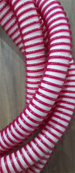 MANGUEIRA PLASTICA HELIX BRANCO VERMELHO