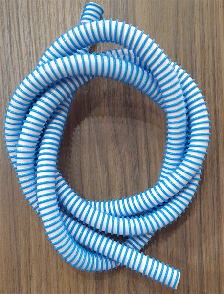 MANGUEIRA PLASTICA HELIX BRANCA AZUL