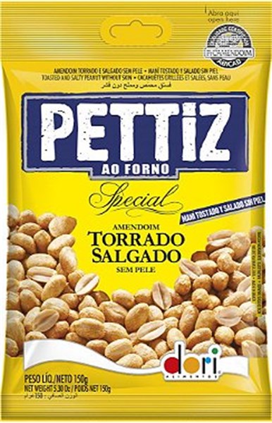 AMENDOIM PETTIZ TORRADO 50GR