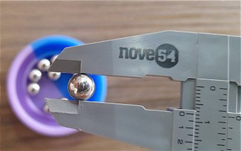 BOLINHA DE RESPIRO AÇO 8MM UNIDADE