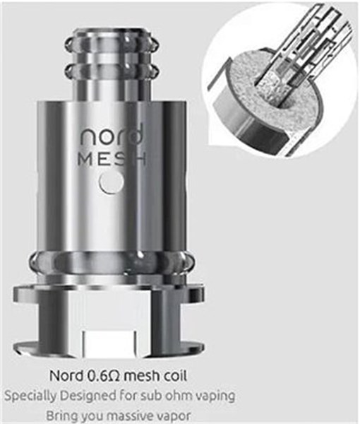 COIL SMOK NORD MESH 0,6 UNIDADE