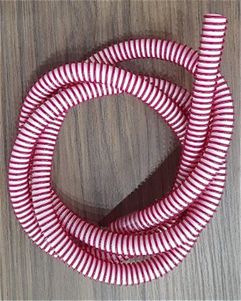 MANGUEIRA PLASTICA HELIX BRANCO VERMELHO