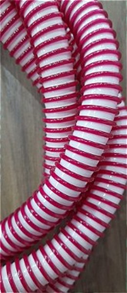 MANGUEIRA PLASTICA HELIX BRANCO VERMELHO