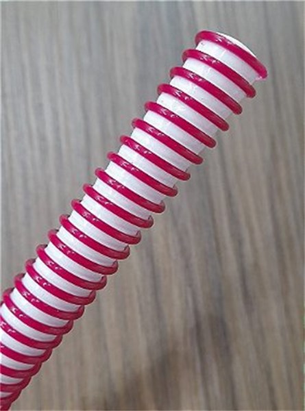 MANGUEIRA PLASTICA HELIX BRANCO VERMELHO