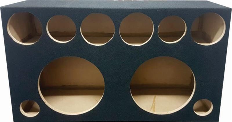 Gabinete Auto 2x12" c/Corneteira 4 Drivers e 2 Tweeters