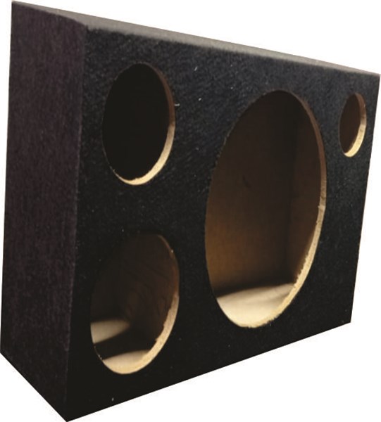 Gabinete Auto Trio Dutada 12" Corneta Tiro