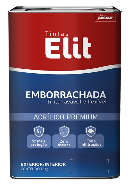 TINTA EMBORRACHADA CINZA LT 18KG - ELIT