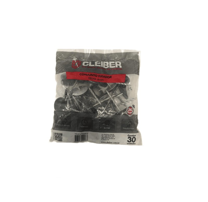 CONJUNTO DE PREGO FIXADOR 4MM 30UN - CLEIBER