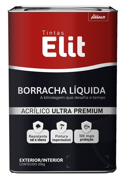BORRACHA LIQUIDA SEMIACETINADA TERRACOTA LT 20KG - ELIT