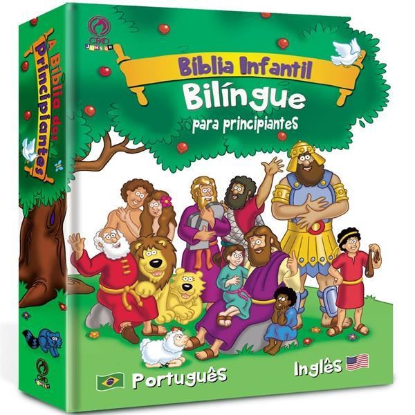 Bíblia Sagrada Infantil Para Principiantes Bilíngue Português/inglês
