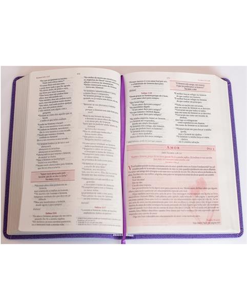 Biblia da Mulher de Fe NVI Roxa