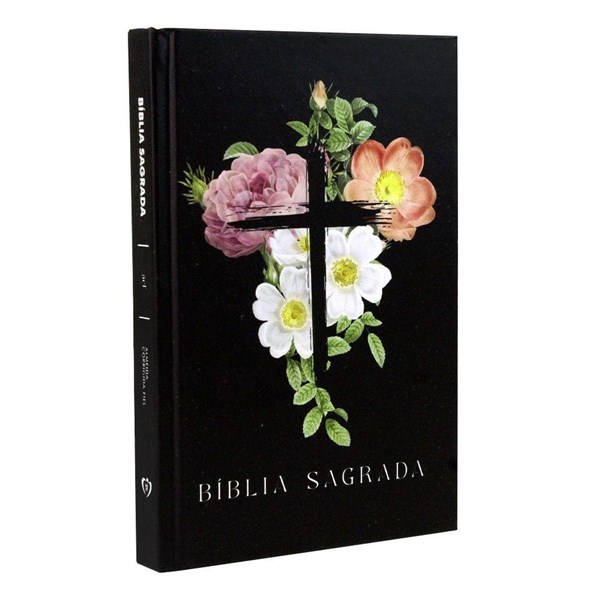 Biblia de Estudo da Mulher Capa Dura Flores Cruz