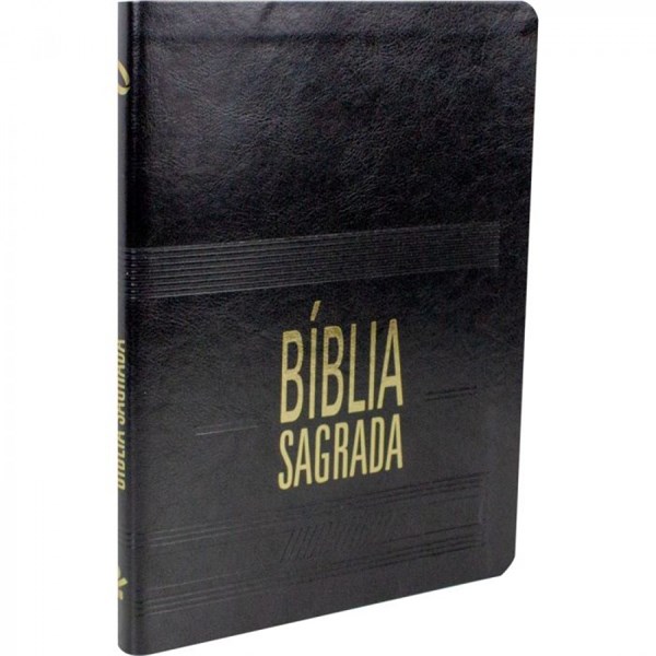 Biblia Slim Letra Grande Com Indice e Ziper Preta NA