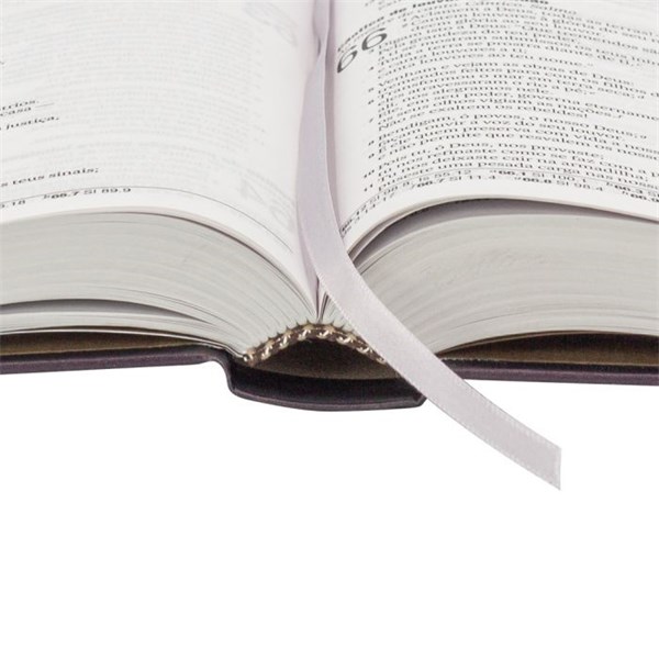 Biblia Letra Grande Capa Dura Leao Vazado Roxo NAA