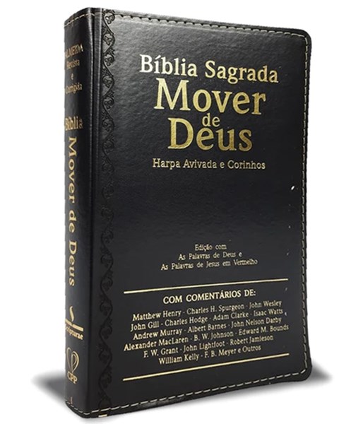 Biblia Mover de Deus ARC Ultragigante Harpa Preta