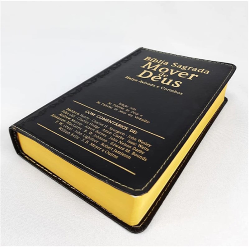 Biblia Mover de Deus ARC Ultragigante Harpa Preta