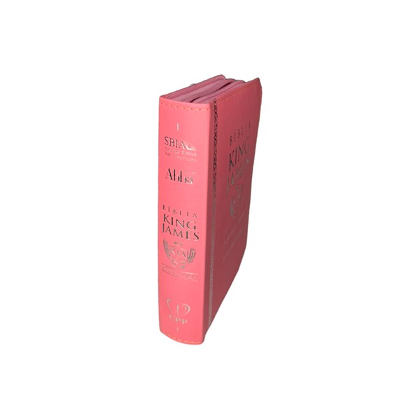 Biblia King James Atualizada Letra HiperGigante Ziper Rosa