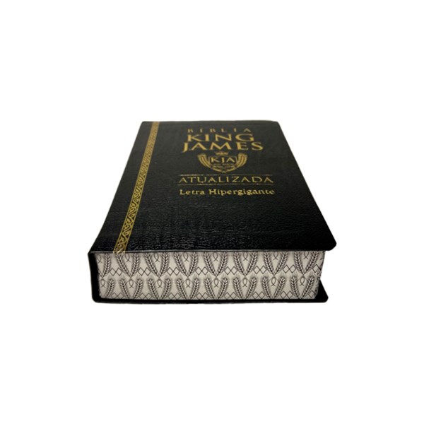 Biblia King James Atualizada Letra Hiper Gigante Coverbook Preta