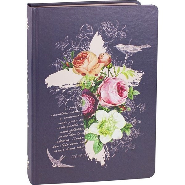 Biblia Capa Dura Rosas Letra Grande NAA