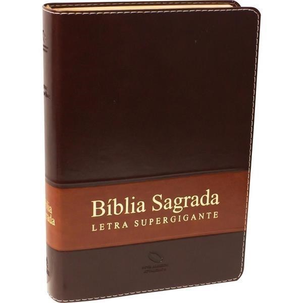 Biblia Sagrada Letra Supergigante Indice Marrom NAA