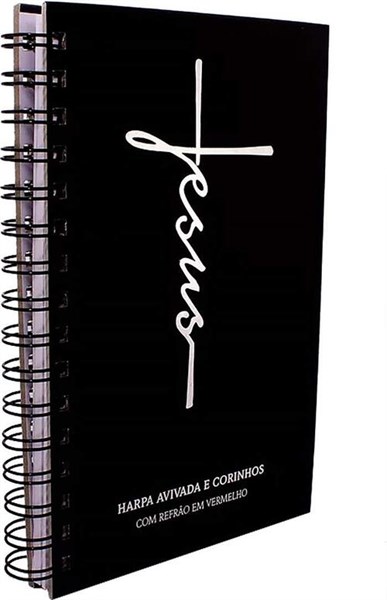 Hinario Espiral Letra Gigante Jesus Preta