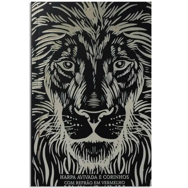 Harpa Avivada e Corinhos Letra Gigante Brochura Leão Preta