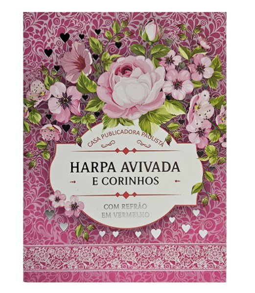Harpa Avivada e Corinhos Letra Gigante Brochura Pink