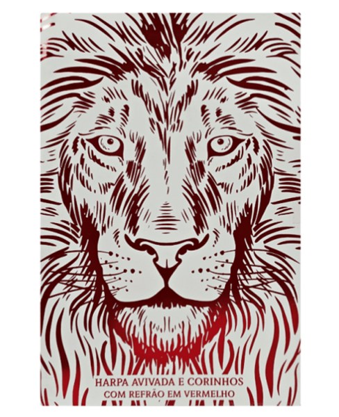 Harpa Avivada e Corinhos Letra Gigante Brochura Leão Branca