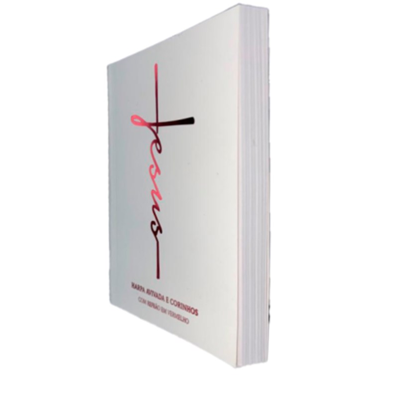 Harpa Avivada e Corinhos Letra Gigante Brochura Jesus Branca