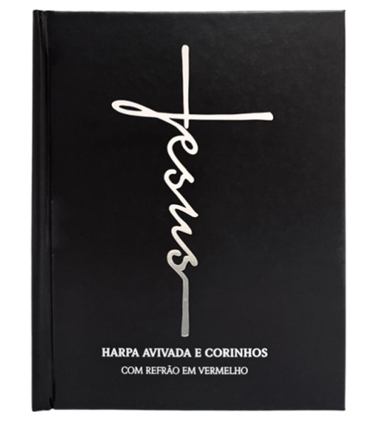 Harpa Avivada e Corinhos Letra Gigante Capa Dura Preta