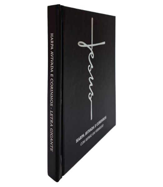 Harpa Avivada e Corinhos Letra Gigante Capa Dura Preta