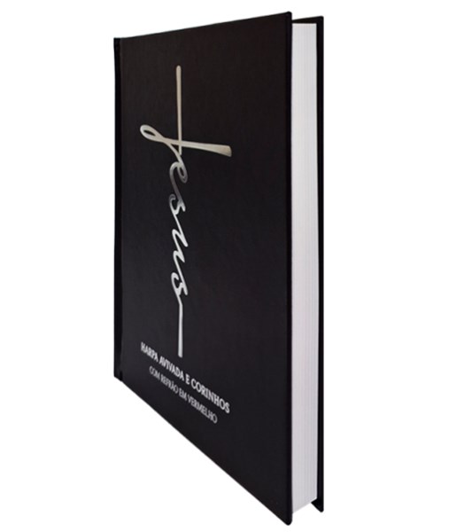 Harpa Avivada e Corinhos Letra Gigante Capa Dura Preta