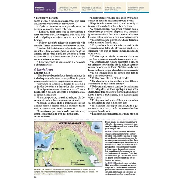 Bíblia de Estudo Cronologica Verde