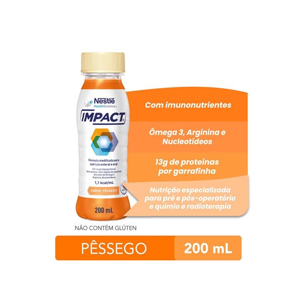 IMPACT® Sabor Pêssego 200mL