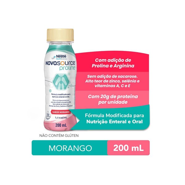 Novasource® Proline Sabor Morango 200mL