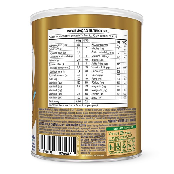 Nutren® Senior Sem Sabor Lata 370g