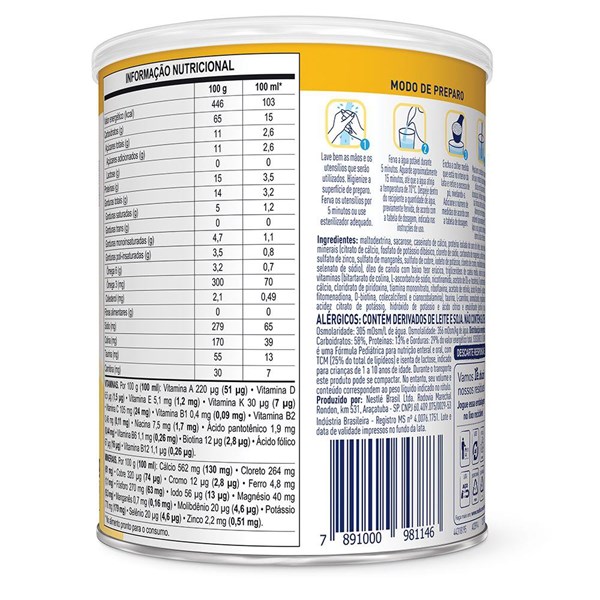 Isosource® Júnior Sabor Baunilha Lata 400g
