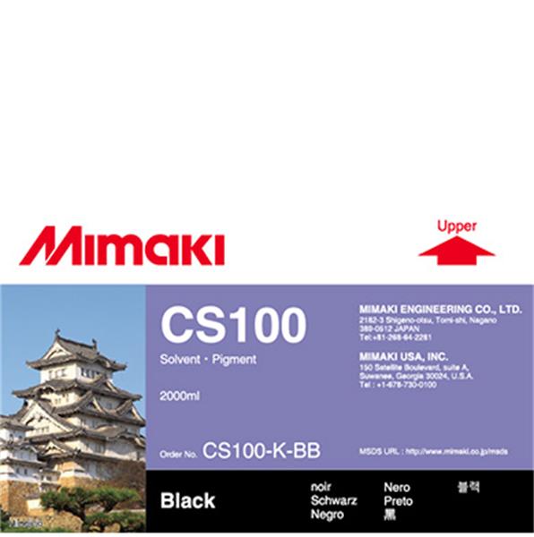 TINTA SOLVENTE MIMAKI CS100 PRETA BAG 2L I-CS100-K-BB-1-SW